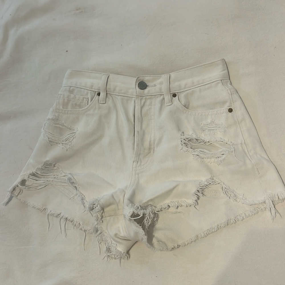 Pacsun White Mid Rise jean shorts
